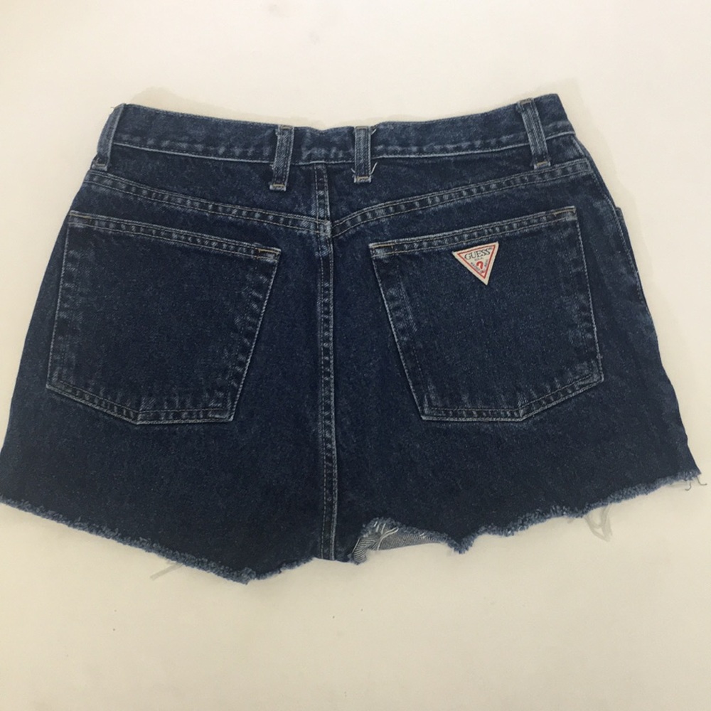 Vintage Guess Denim Cut Off Jeans Shorts 26 27 28